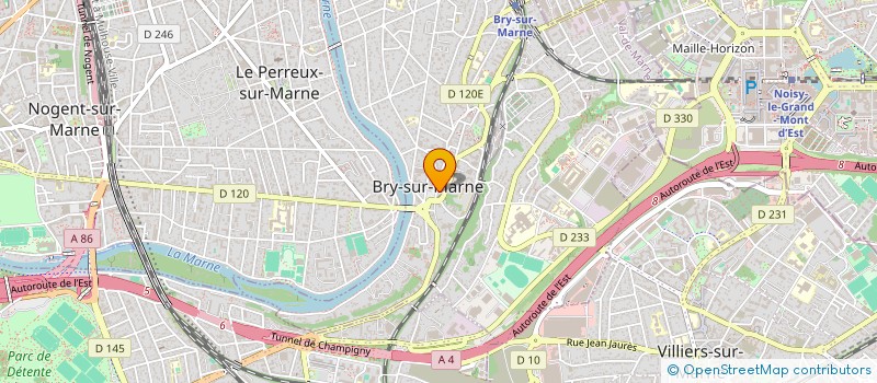 localisation de l'entreprise GESTION FORMATION INFORMATIQUE à BRY-SUR-MARNE
