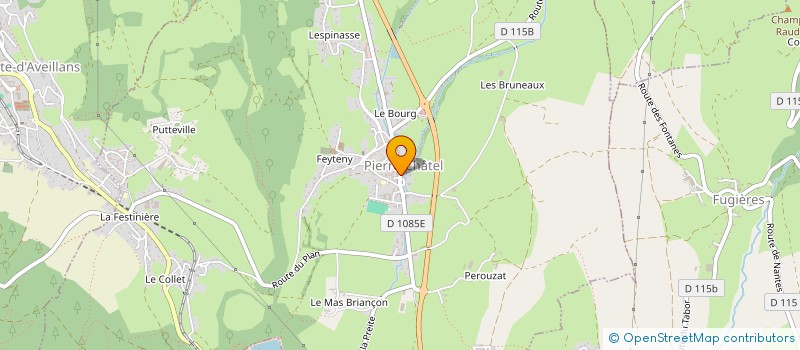 localisation de l'entreprise GESTION FORMATION INFORMATIQUE  PIERRE-CHATEL