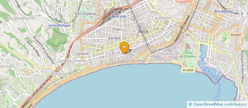 localisation de l'entreprise GESTION FRANCE ENTREPRISES EXPERTISES  NICE