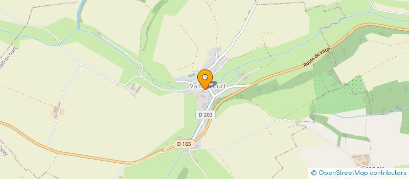 localisation de l'entreprise GESTION FRBD  VALFROICOURT