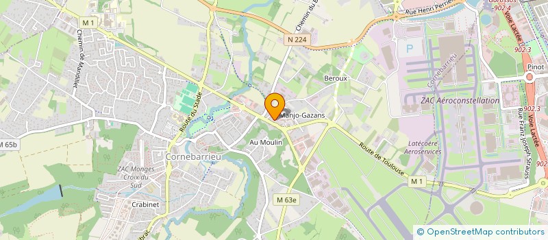 localisation de l'entreprise GESTION FX  CORNEBARRIEU