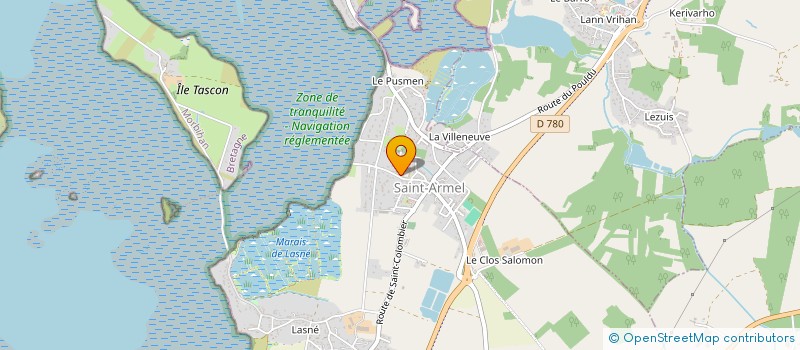 localisation de l'entreprise GESTION GITES 56  SAINT-ARMEL