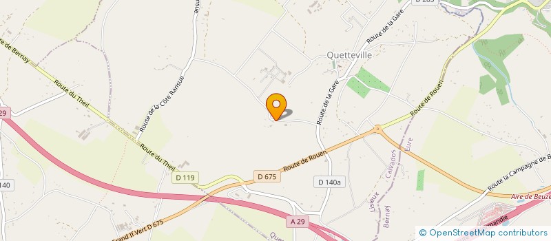 localisation de l'entreprise GESTION GROUPE CORDANI  QUETTEVILLE