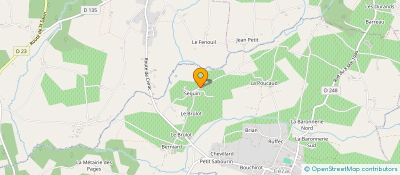 localisation de l'entreprise GESTION HABITAT  CEZAC