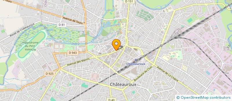 localisation de l'entreprise GESTION HOTEL SAINT AMANDOIS à CHATEAUROUX