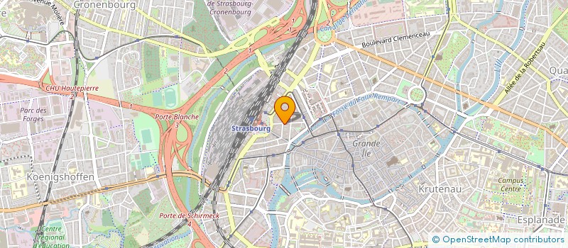 localisation de l'entreprise GESTION HOTELIERE D'ALSACE à STRASBOURG