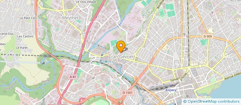 localisation de l'entreprise GESTION HOTELIERE MARTIGUES à ANNECY