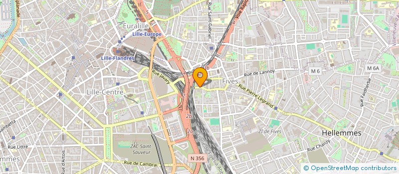 localisation de l'entreprise GESTION HOTELLERIE RESTAURATION à LILLE