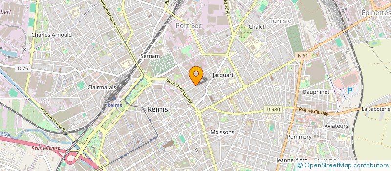 localisation de l'entreprise GESTION.IMMO à REIMS