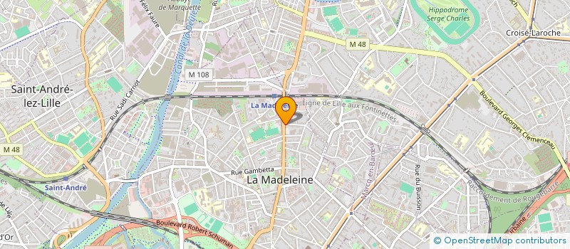 localisation de l'entreprise GESTION IMMO à LA MADELEINE