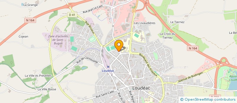 localisation de l'entreprise GESTION IMMO à LOUDEAC