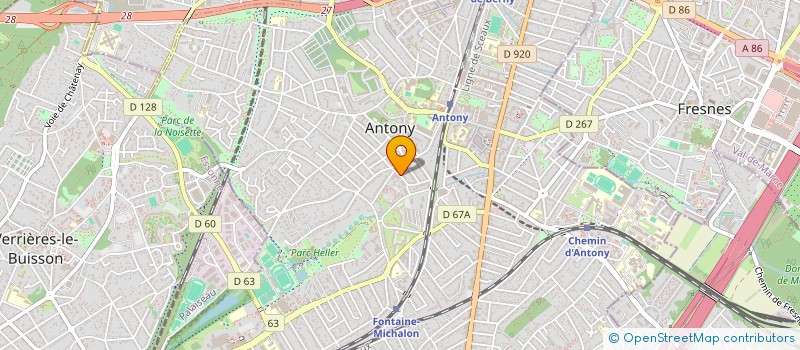 localisation de l'entreprise GESTION IMMO JI à ANTONY