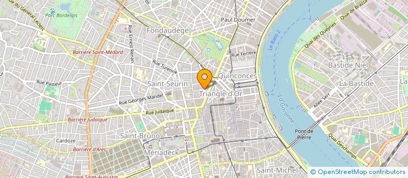 localisation de l'entreprise GESTION IMMO R  BORDEAUX