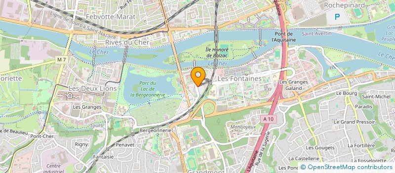 localisation de l'entreprise GESTION IMMOB INFOR G2 I à TOURS