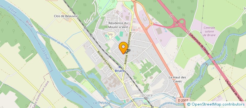 localisation de l'entreprise GESTION IMMOBILIERE A-K à BRIARE