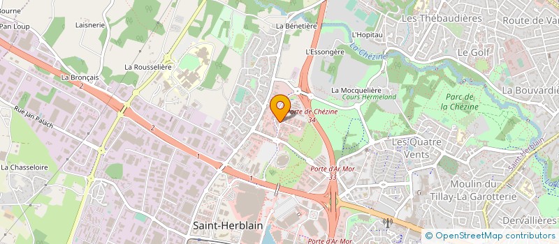 localisation de l'entreprise GESTION IMMOBILIERE D'ENTREPRISE LIGERIENNE à SAINT-HERBLAIN