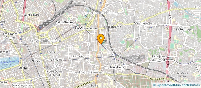localisation de l'entreprise GESTION IMMOBILIERE DU LACYDON à MARSEILLE 4EME