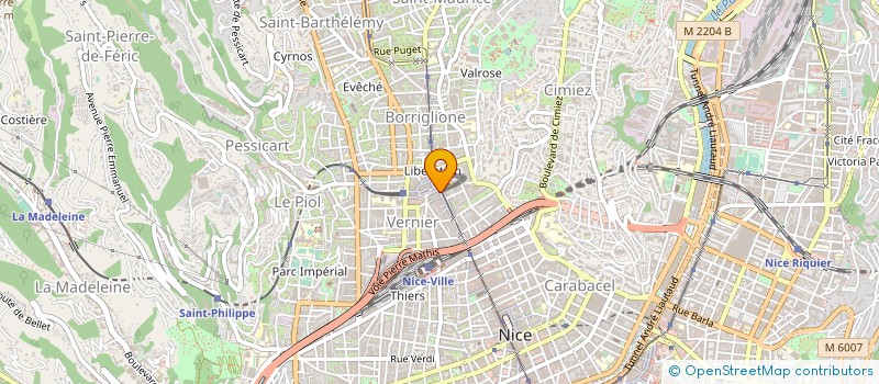 localisation de l'entreprise GESTION IMMOBILIERE J.TRUCCO à NICE