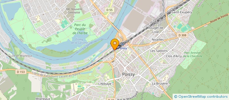 localisation de l'entreprise GESTION IMMOBILIERE MODERNE à POISSY