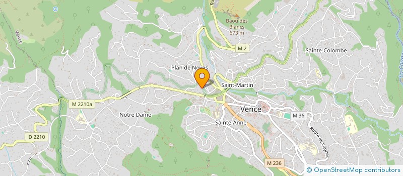 localisation de l'entreprise GESTION IMMOBILIERE THEVENOUX 2 à VENCE