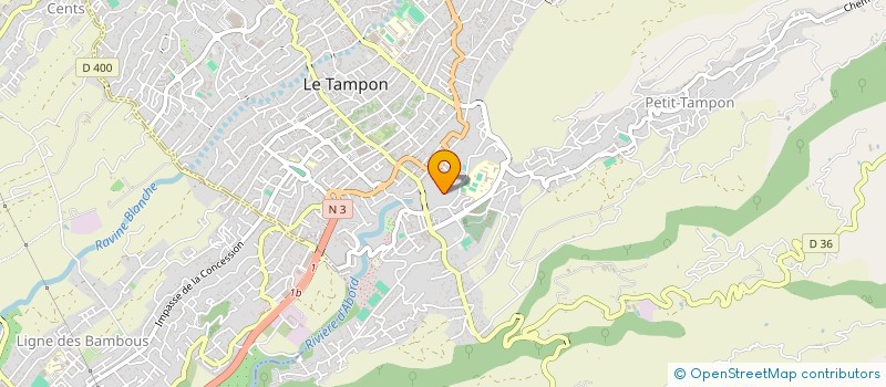 localisation de l'entreprise GESTION INDIGO  LE TAMPON