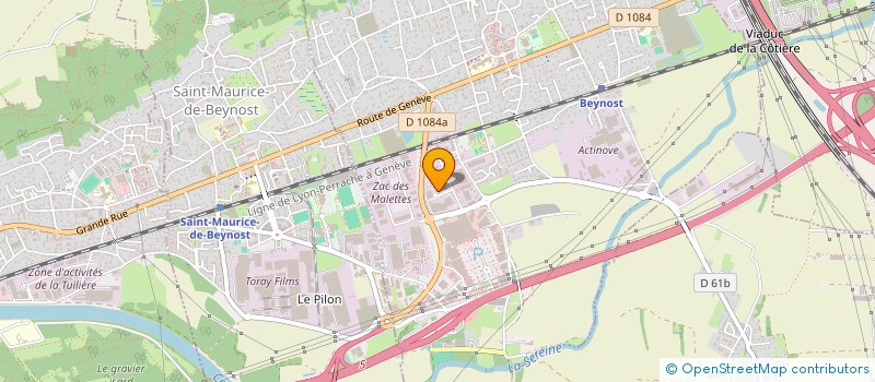 localisation de l'entreprise GESTION INFOR MATERIEL ELECTRO LAVERGNE à BEYNOST