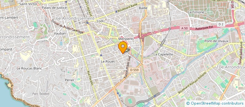 localisation de l'entreprise GESTION INGENIERIE COMPTABILITE AUDIT à MARSEILLE