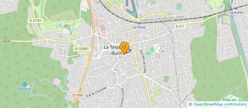 localisation de l'entreprise GESTION INITIATIVES REGIONALES-AGIR 33 à LA TESTE-DE-BUCH