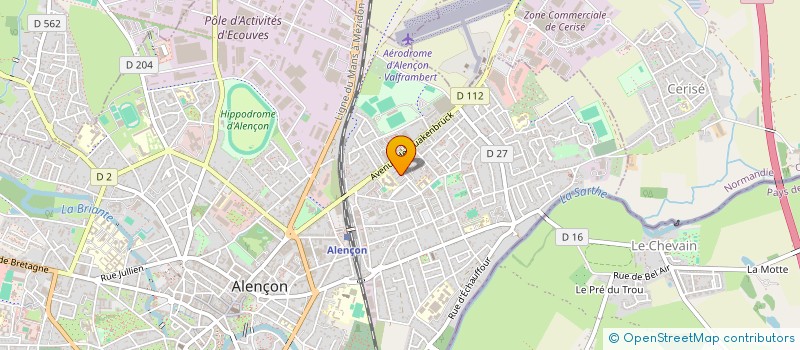 localisation de l'entreprise GESTION INNOVATION ORGANISATION à ALENCON