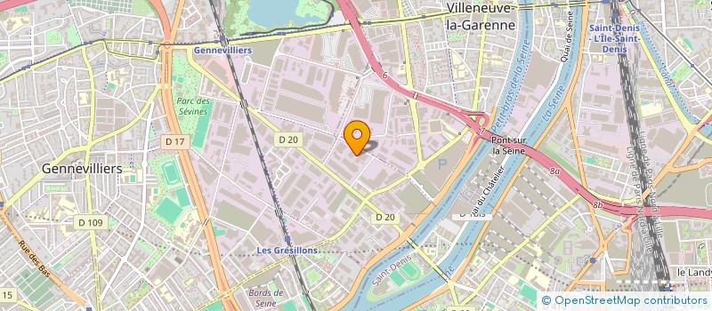 localisation de l'entreprise GESTION INTAL LOISIRS DEVEL ACTIV SOCIAL à GENNEVILLIERS