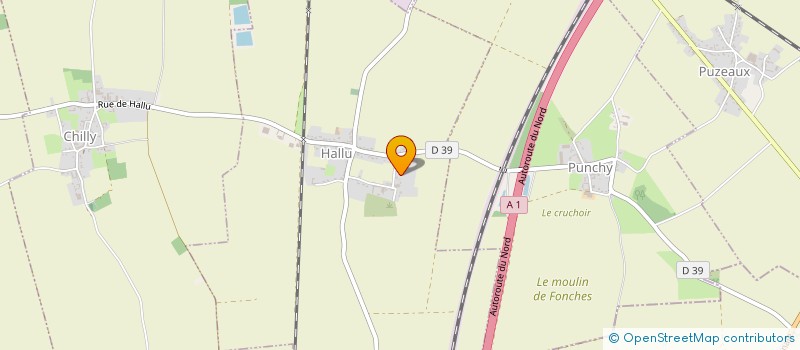 localisation de l'entreprise GESTION INTER NORD PICARDIE à CHAULNES