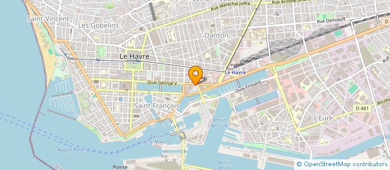 localisation de l'entreprise GESTION INTERNATIONALE TRANSPORTS à LE HAVRE