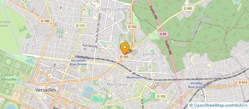 localisation de l'entreprise GESTION INVESTISSEMENT ET PARTICIPATIONS à VERSAILLES