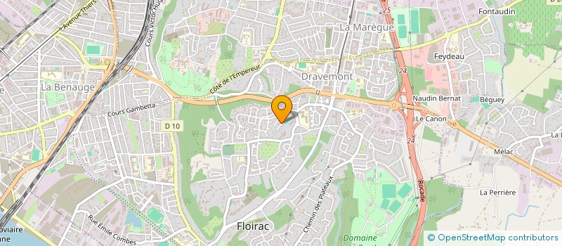 localisation de l'entreprise GESTION LOC CG à FLOIRAC