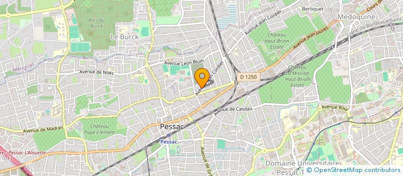 localisation de l'entreprise GESTION LOCATIVE ALIENOR  PESSAC