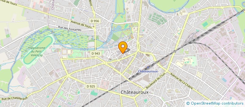localisation de l'entreprise GESTION MAISONS DE QUARTIERS DE CHATEAUROUX à CHATEAUROUX