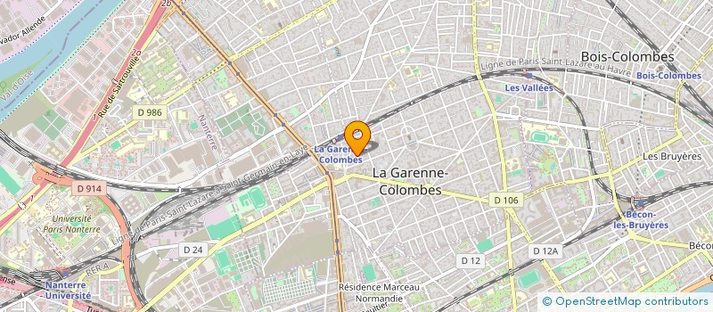 localisation de l'entreprise GESTION MANAGEMENT & CONSEILS à LA GARENNE COLOMBES