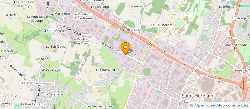 localisation de l'entreprise GESTION MEDIACO OUEST à SAINT-HERBLAIN