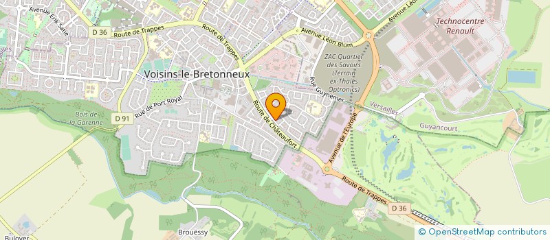 localisation de l'entreprise GESTION O'PLURIEL  VOISINS-LE-BRETONNEUX