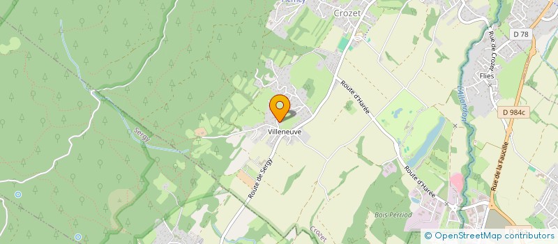 localisation de l'entreprise GESTION PAIE & PERSONNEL DU LEMAN  CROZET