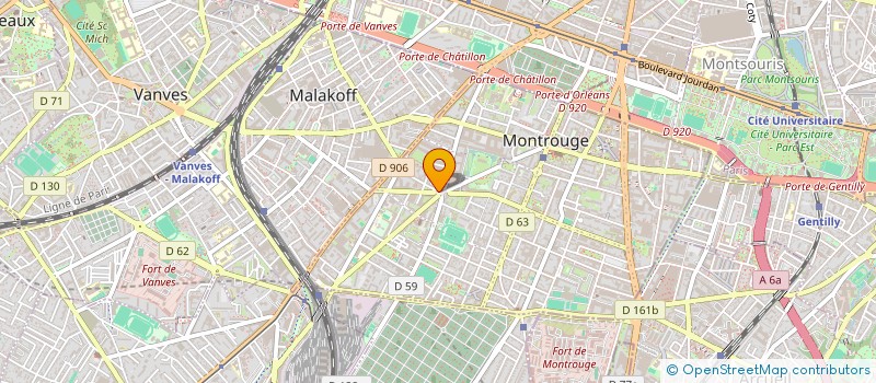 localisation de l'entreprise GESTION PARIS HAUTS DE SEINE  MONTROUGE
