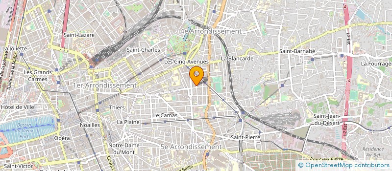 localisation de l'entreprise GESTION PATRIMOINE ET INVESTISSEMENTS  MARSEILLE