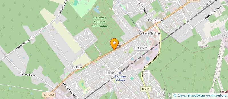 localisation de l'entreprise GESTION PETIT  PESSAC