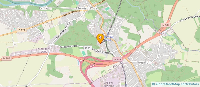 localisation de l'entreprise GESTION PILOT  MERY-SUR-OISE