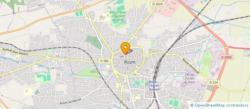 localisation de l'entreprise GESTION PLUS  RIOM