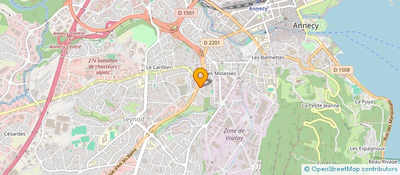 localisation de l'entreprise GESTION POUR INSERTION RETOUR A EMPLOI à ANNECY