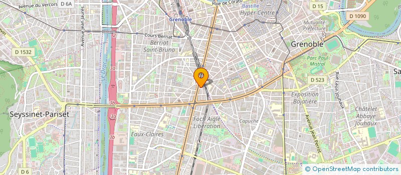 localisation de l'entreprise GESTION PUB à GRENOBLE