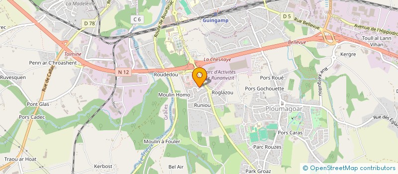 localisation de l'entreprise GESTION REVISION ET COMMISSARIAT à PLOUMAGOAR
