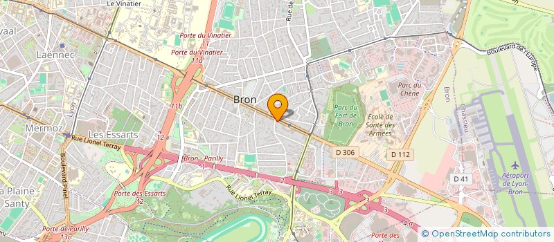 localisation de l'entreprise GESTION RHODANIENNE IMMOB & FINANCIERE  BRON