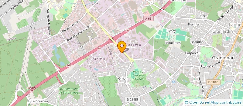 localisation de l'entreprise GESTION RIE DE LA POSTE à GRADIGNAN